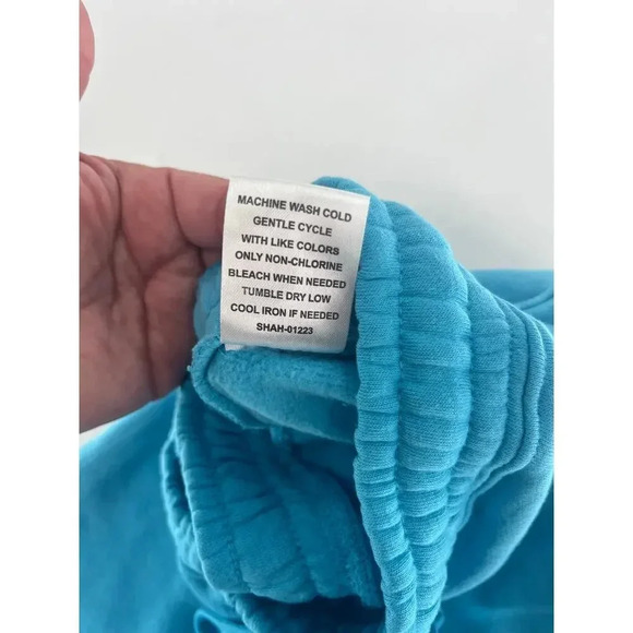 Ed Hardy Graphic Fire Skull Tattoo Men's Fleece Sweat shorts Size XXL Blue NWT - Picture 11 of 11